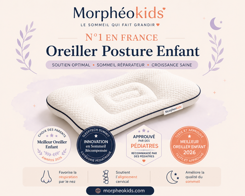 Oreiller ergonomique Morphéokids — 3-9 ans