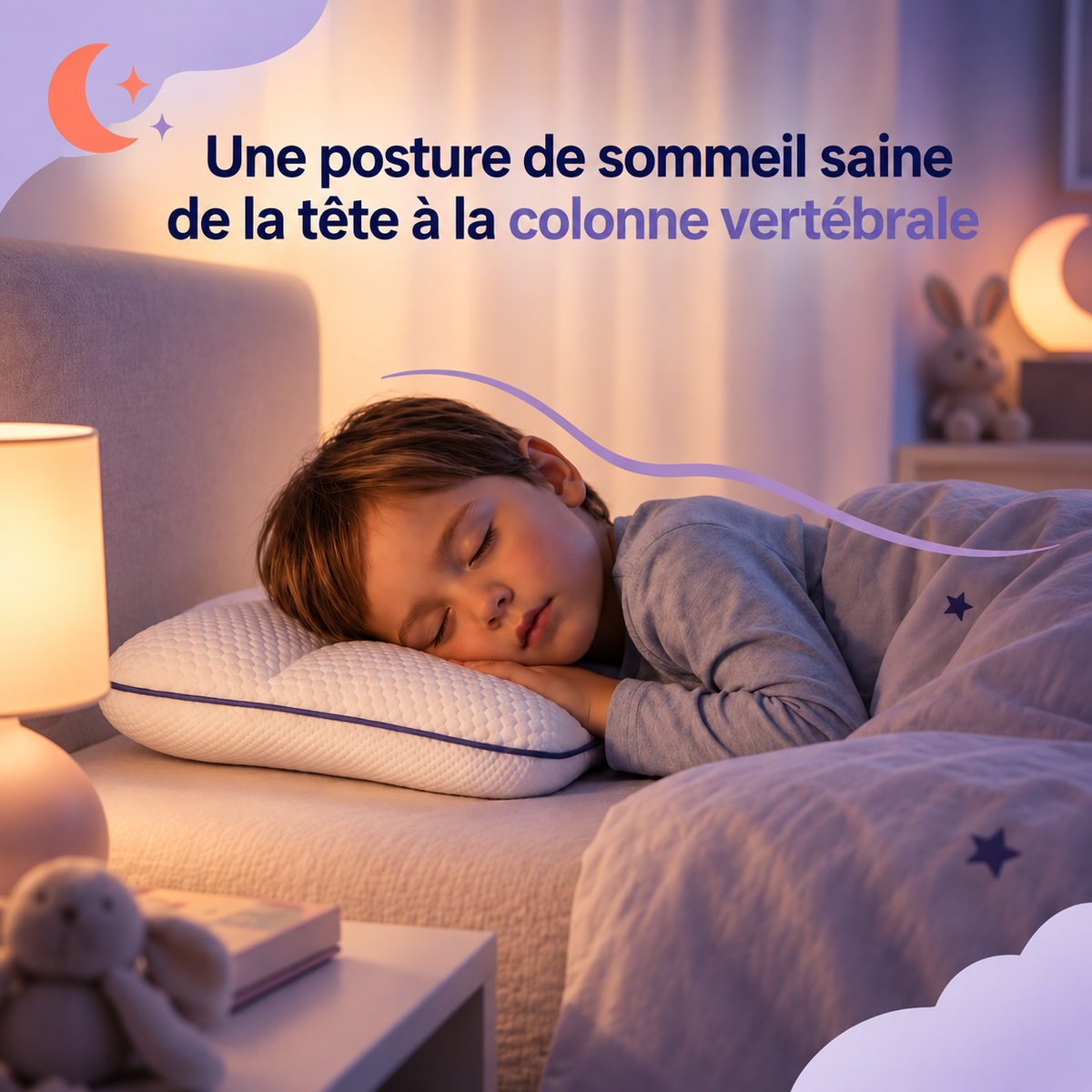 Morphéokids : Oreiller ergonomique pour enfant