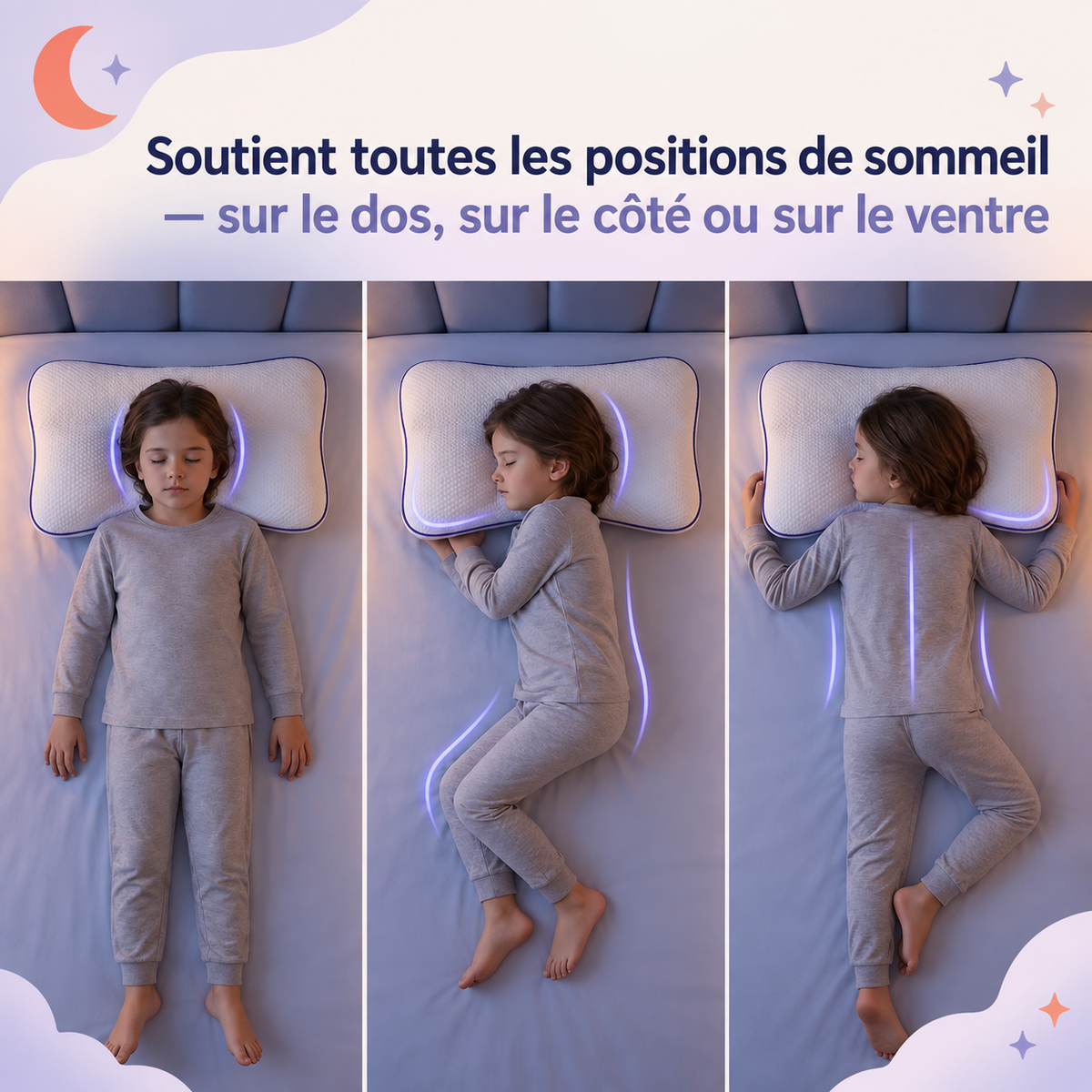 Morphéokids : Oreiller ergonomique pour enfant
