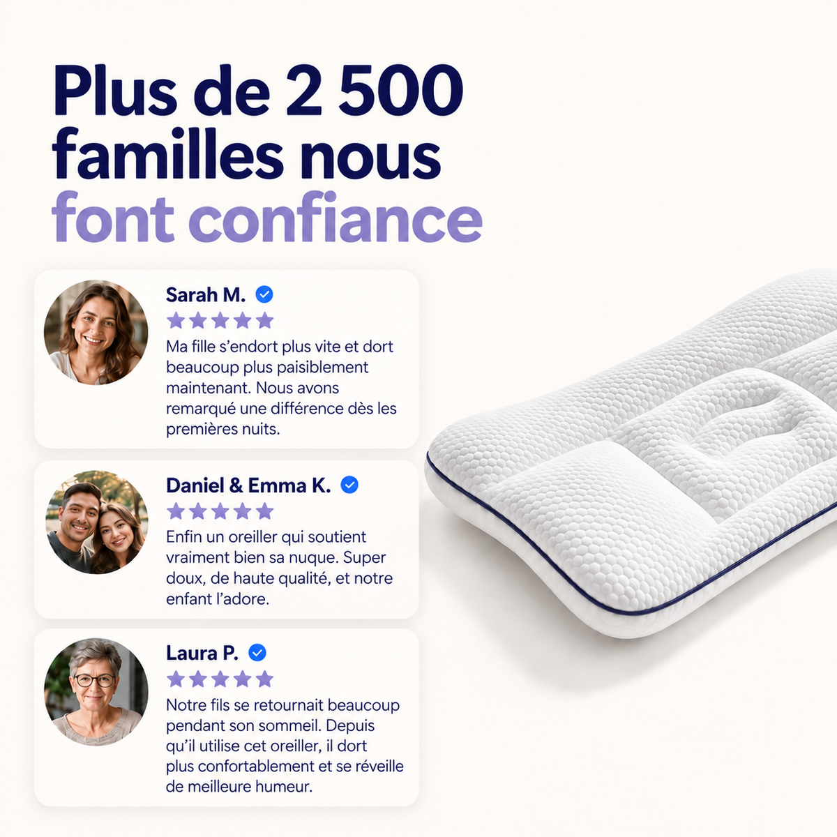 Morphéokids : Oreiller ergonomique pour enfant