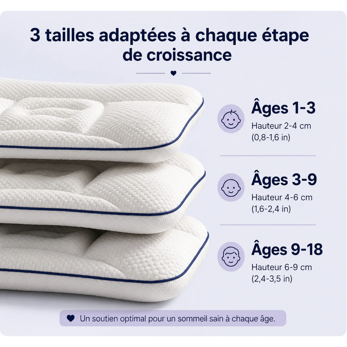 Morphéokids : Oreiller ergonomique pour enfant