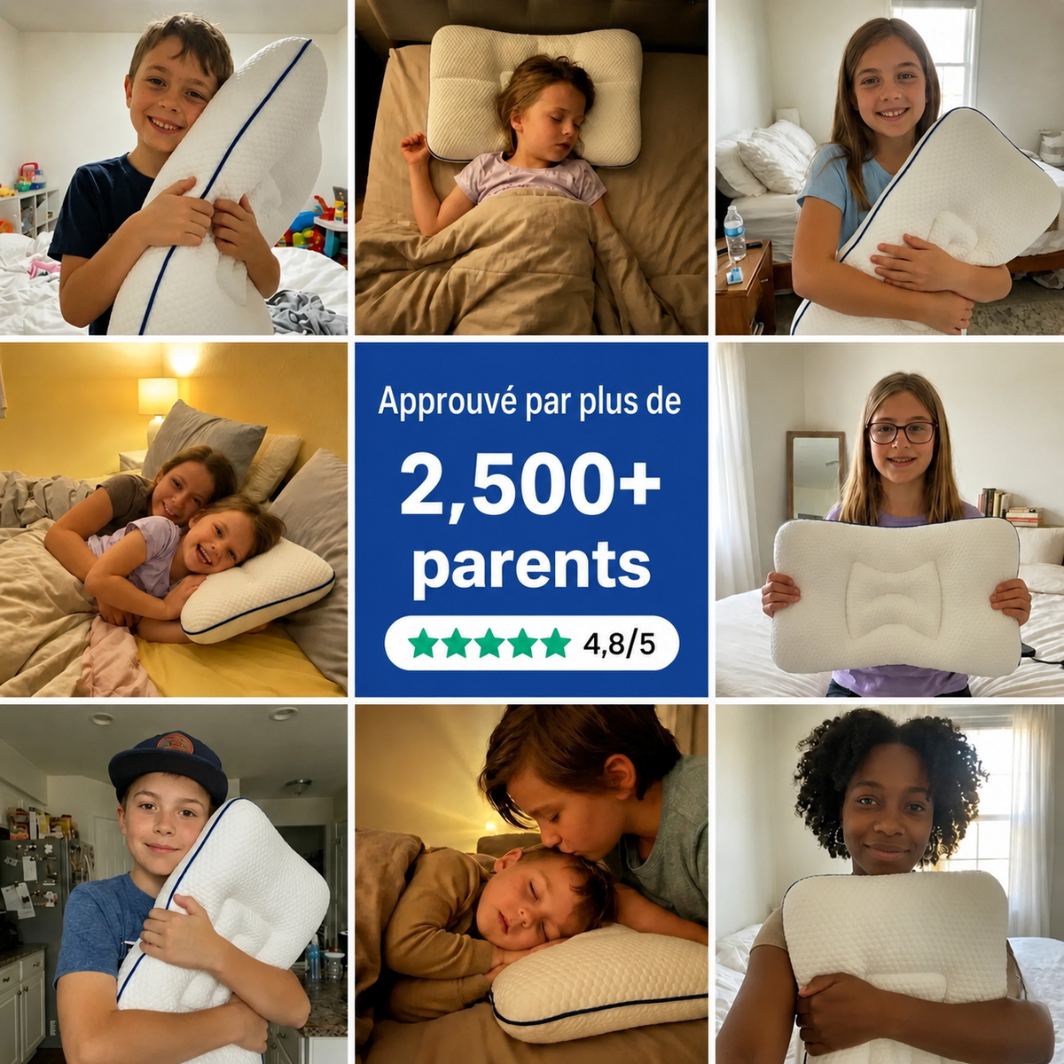 Morphéokids : Oreiller ergonomique pour enfant
